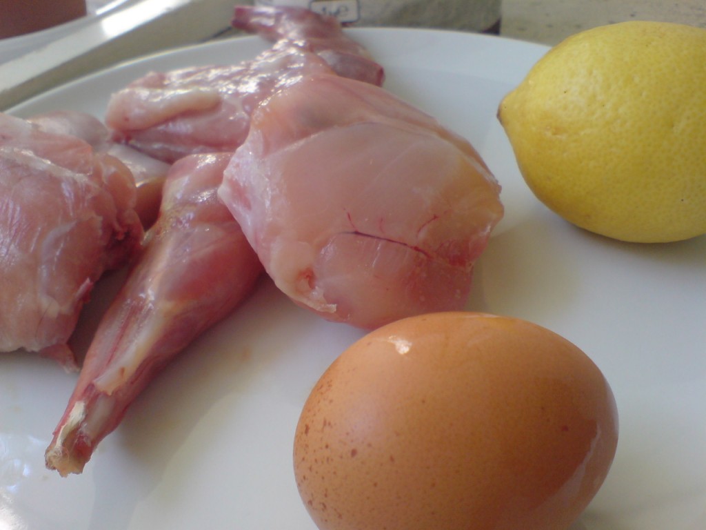 Rabbit fricassee ingredients
