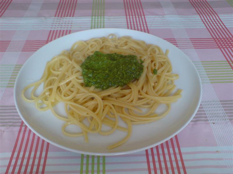 Pesto Genovese finished dish