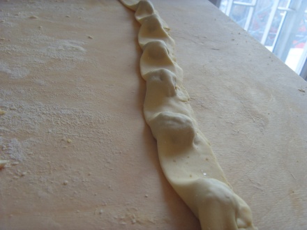 Casoncelli folded pasta