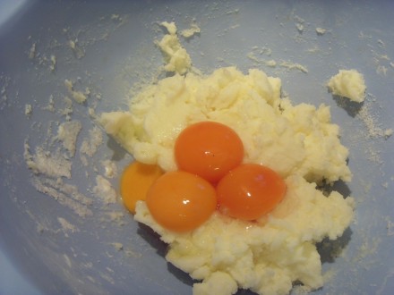 Plum Cake egg yolks